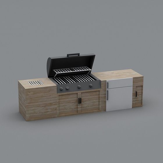 Outdoor BBQ Grill 3D model