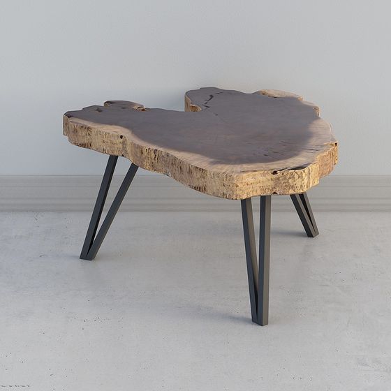 Nature's Harmony Wooden Table 3D model