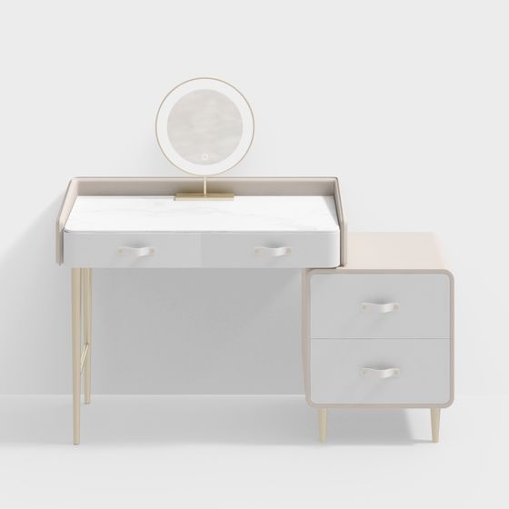 Modern Minimalist Vanity Table 3D model