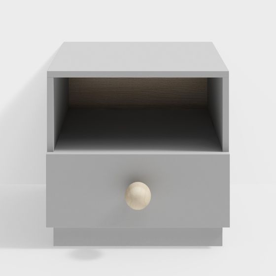 Elegant Nightstand 3D model for Modern Interiors