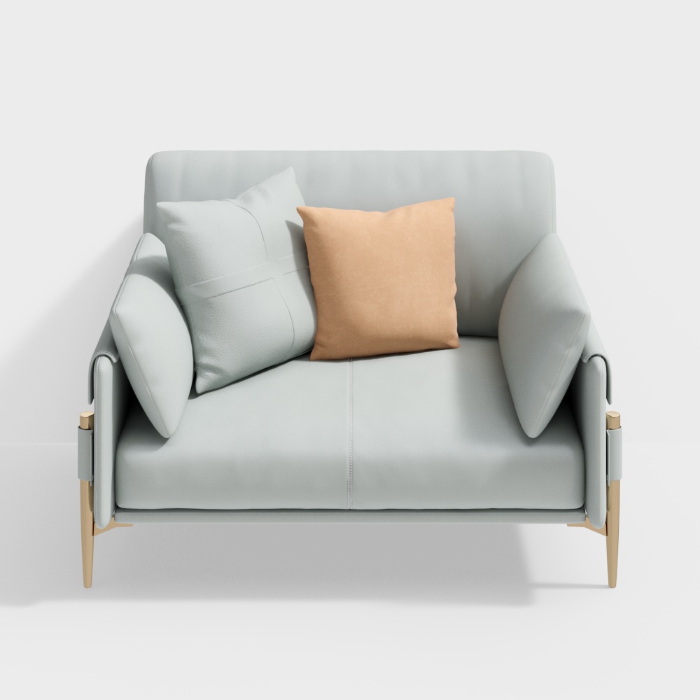 Single Sofa (Cyan) - BSVS451