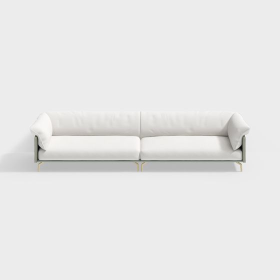 Minimalist 3D Sofa Model for Modern Aesthetics