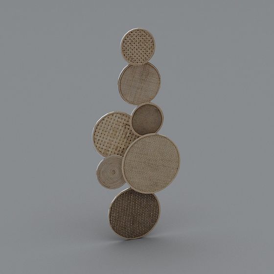 Rattan Circles 3D model