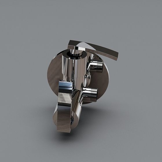 Futuristic Low-Poly 3D Model with High Detail