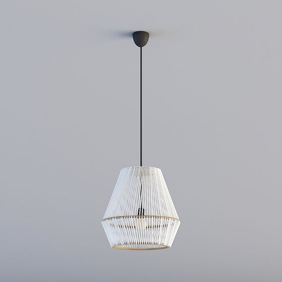 Stylish Low-Polygon Ceiling Lamp 3D model
