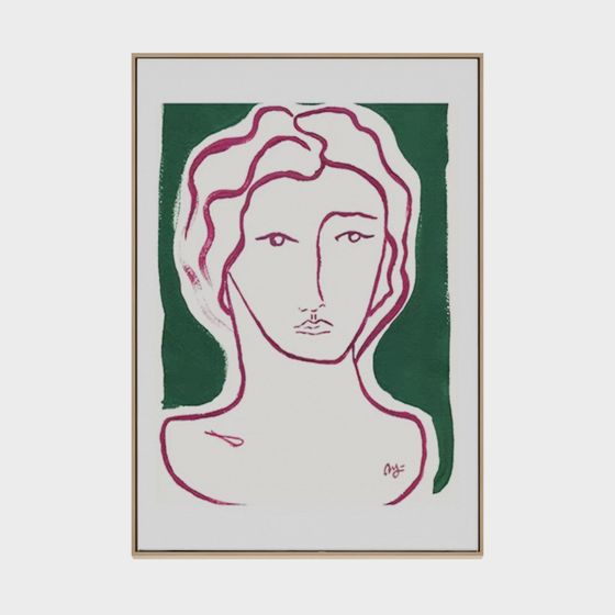 Stylish Abstract Female Portrait 3D Model for Versatile Use