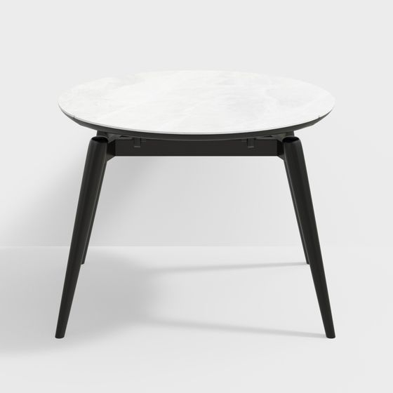 Stylish Low-Poly Round Table 3D model for Modern Interiors