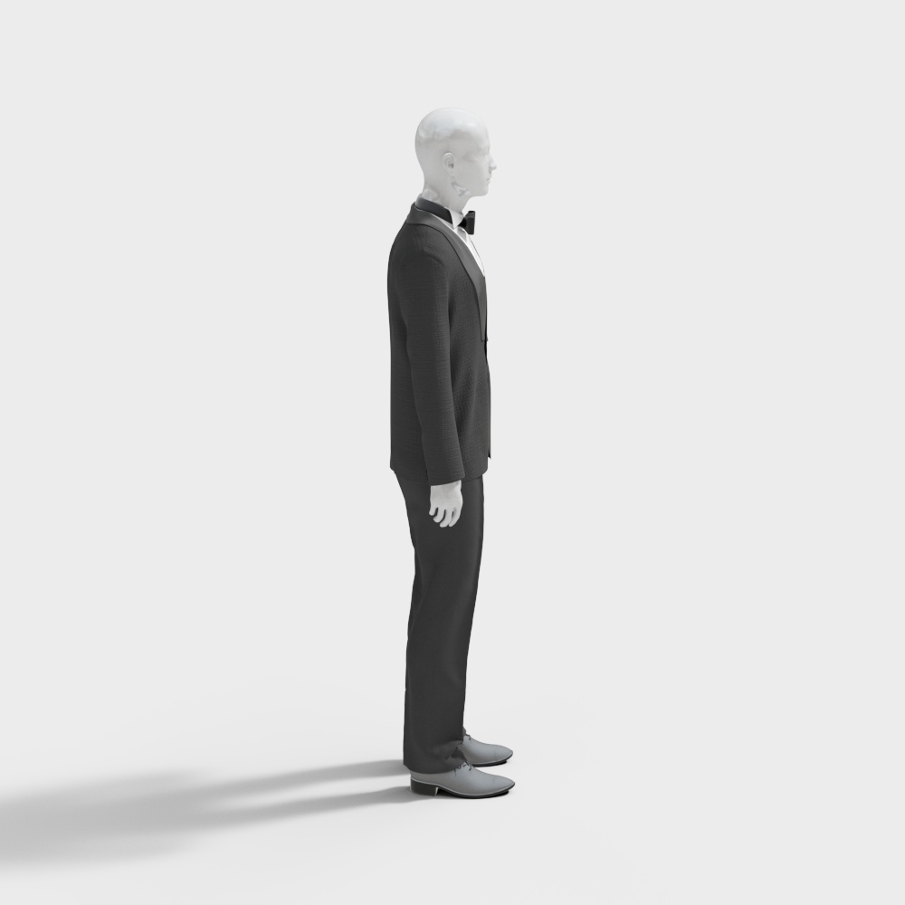 Elegant Tuxedo Gentleman 3D model