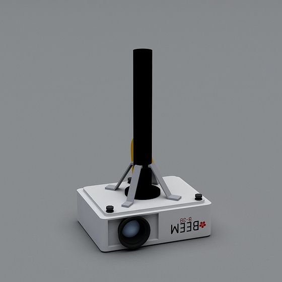 Vintage Projector 3D model in Low Poly Style