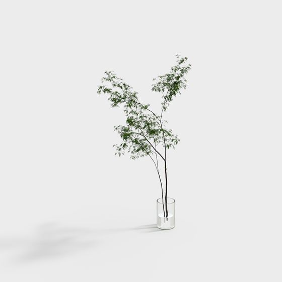 Vibrant Bamboo 3D model for Nature-Inspired Designs