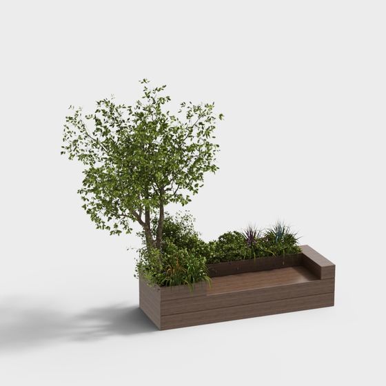 Urban Garden Planter 3D Model