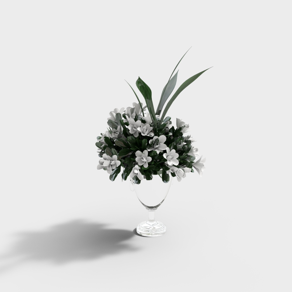 Industrial LOFT Ballroom - Plant ornaments glass vase