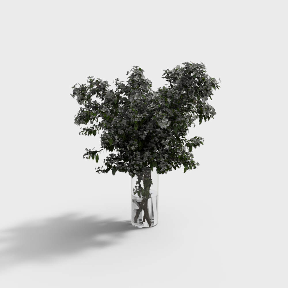 Modern Vase Floral Combination - White Flower