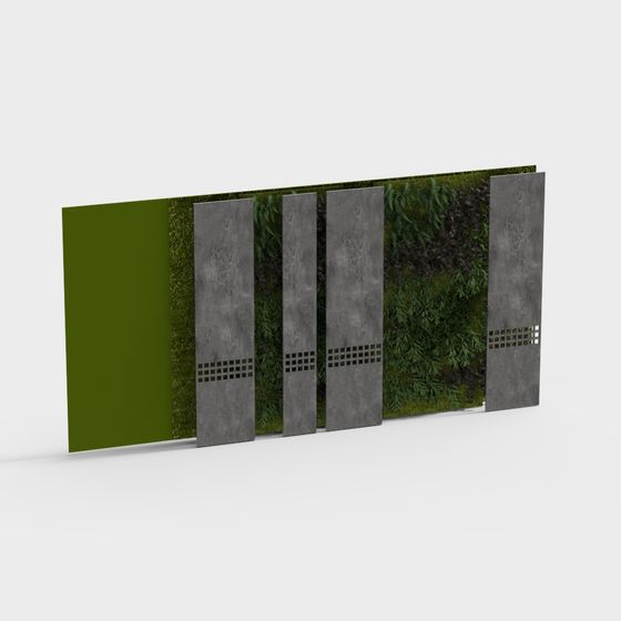 Urban Green Wall 3D model