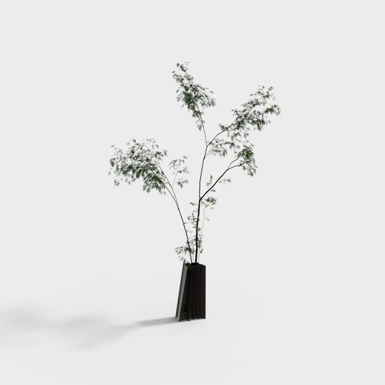 Bamboo Garden Elegance 3D Model