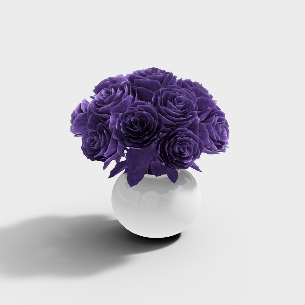 WM-American Bedroom 222521-Purple flower Vase (not uploaded)