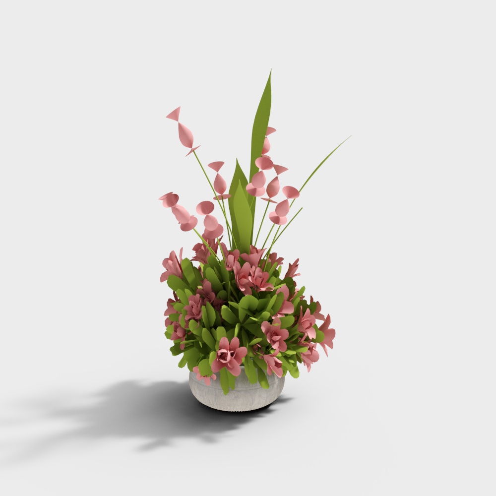 CD-644660 red flowers vase