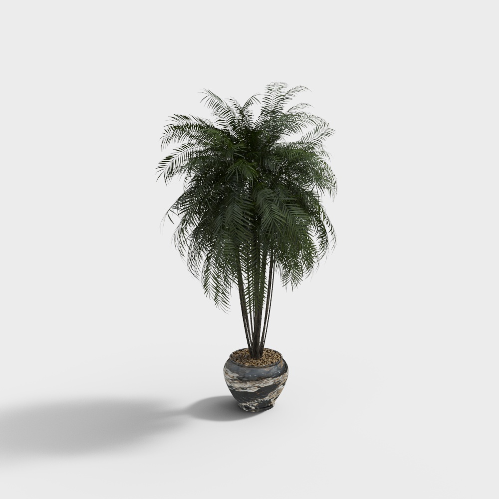 Modern hospital hall-decorative plants-2