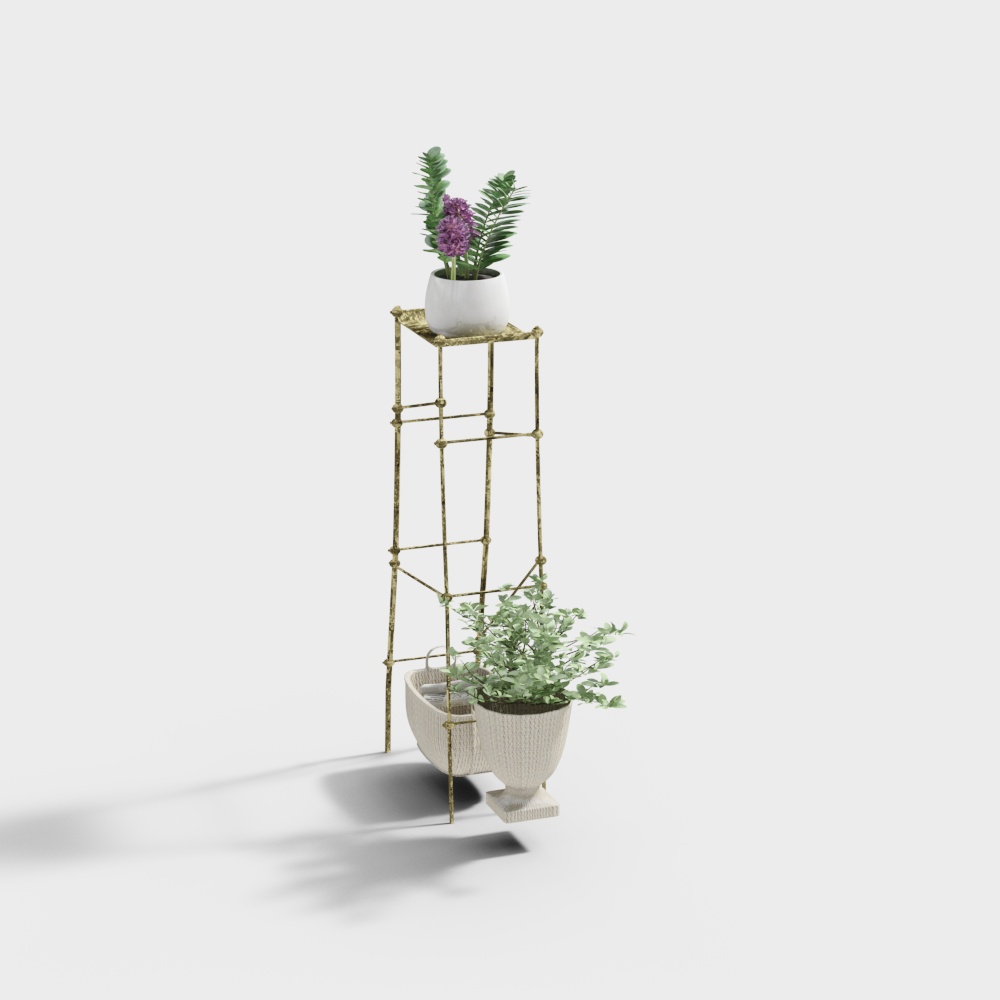 American Cafe 2-Plant Ornaments