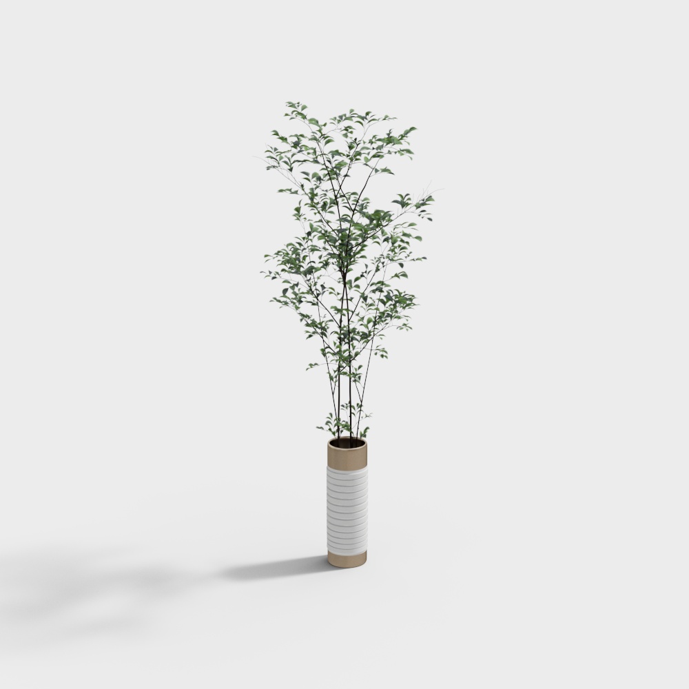 Vibrant Urban Greenery 3D Model for Creative Projects