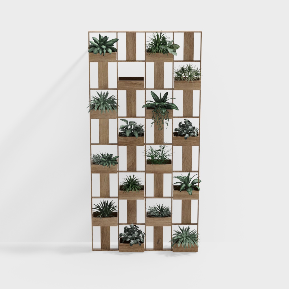 Modern green decorative partition cabinet