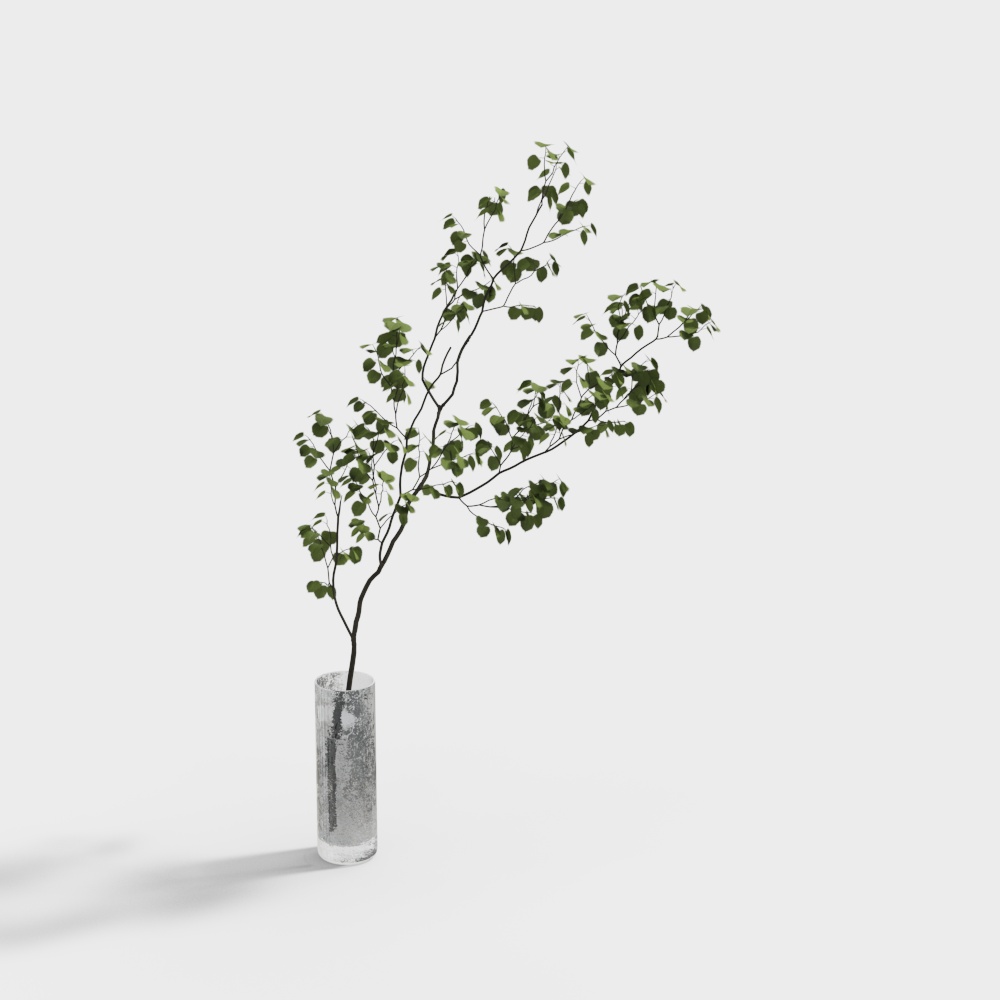 Lively Low-Polygon 3D Plant Model
