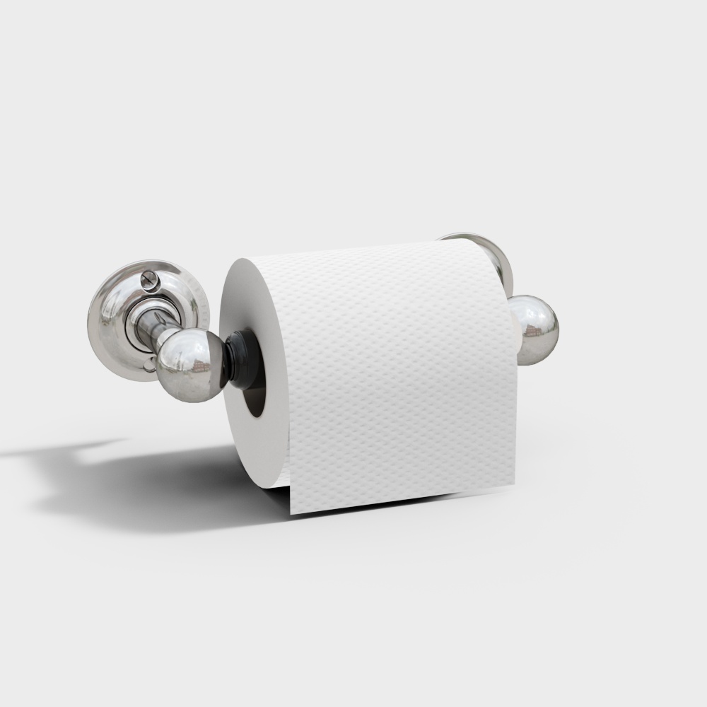 Modern bathroom small pieces - round paper towel rack