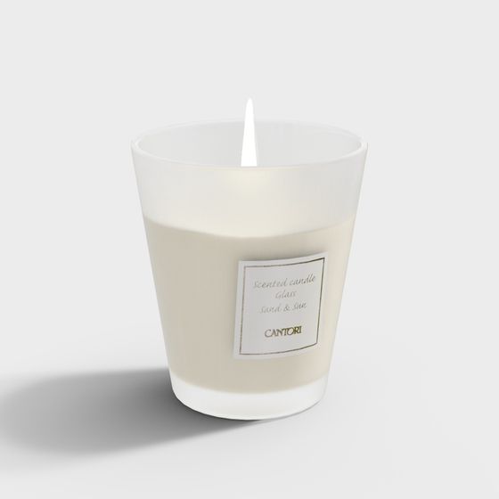 Modern Green Candle Display 3D Model