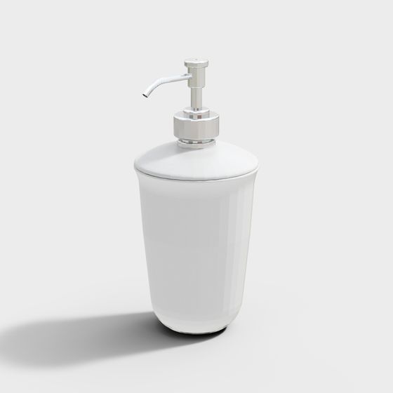 Minimalist Bathroom Lotion Bottle 3D model