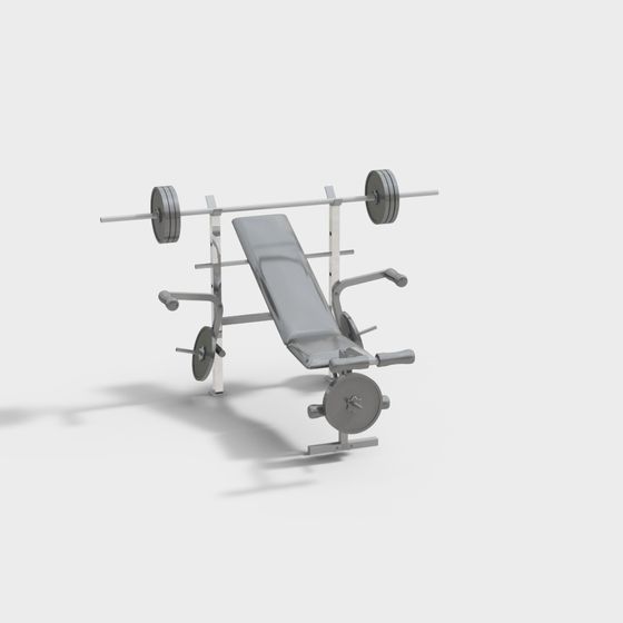 Stylish Multi-Purpose Dumbbell Bench 3D Model
