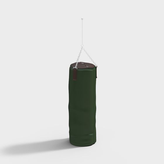 Low-Poly Hanging Punching Bag 3D Model