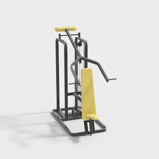 Stylish Gym Equipment 3D Model with Modern Design