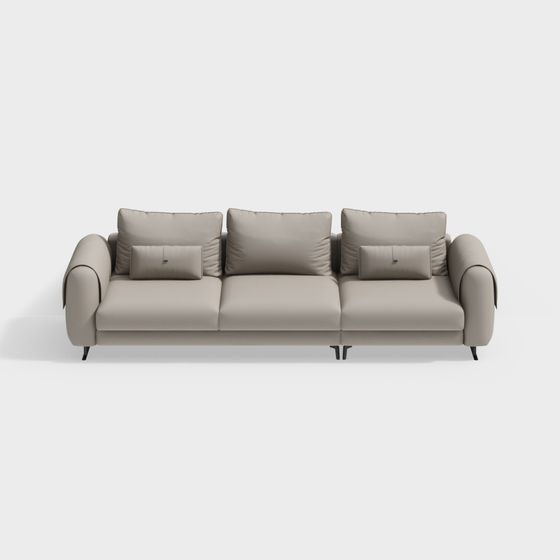 Urban Comfort Low-Poly Sofa 3D model