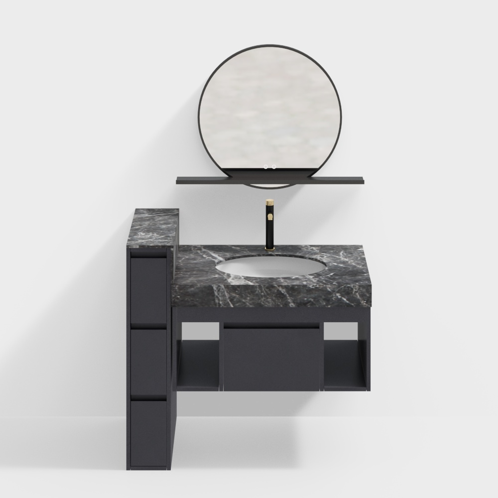 7.20 Customized bathroom cabinet renderings 1