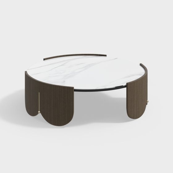 Elegant 3D Coffee Table Model for Modern Interiors