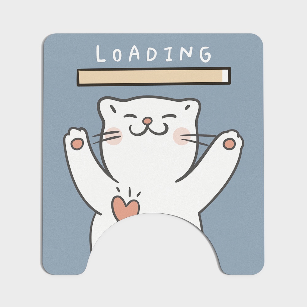 Série_Tapis de toilette Style Chat Bleu_50×55