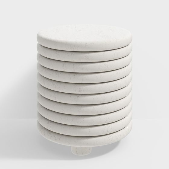 Realistic Low-Poly Stone Column 3D model