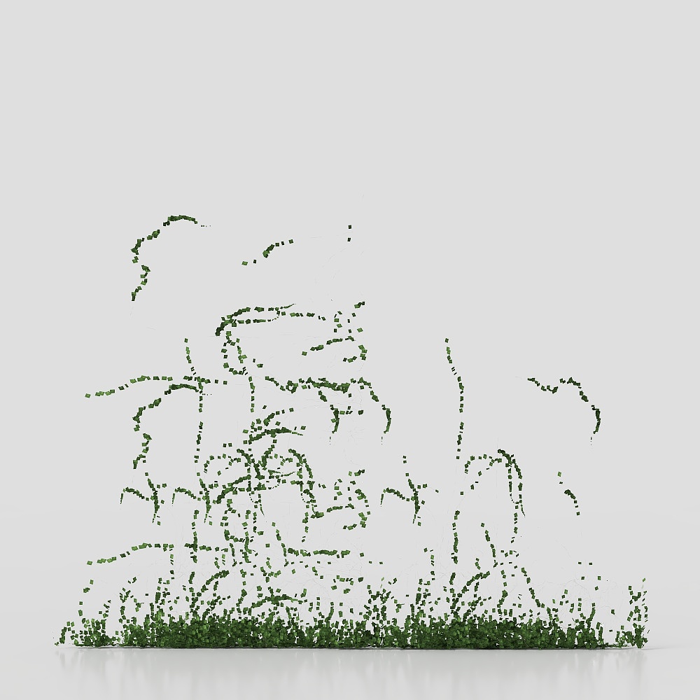 Grass Sprite Low-Poly 3D Model