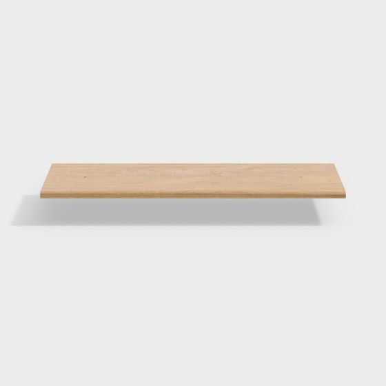 Charming Cherry Wood Partition Shelf 3D Model for Modern Spaces