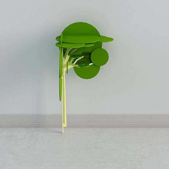 Lush Greenery Low Poly 3D Model