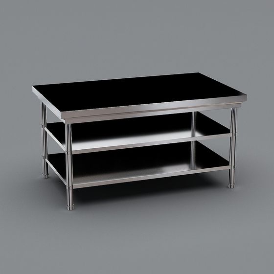 Industrial Workbench 3D Model for Creative Spaces