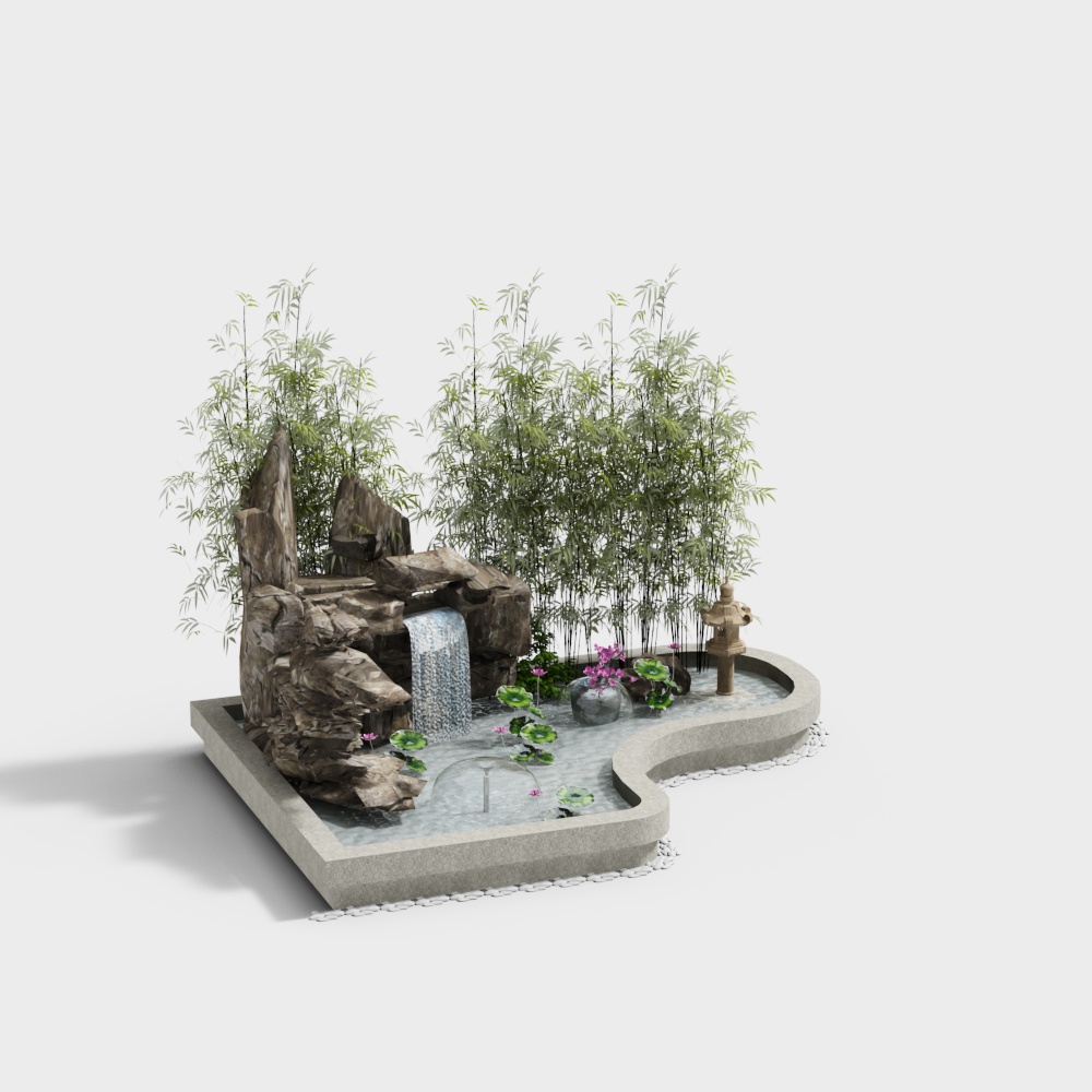 New Chinese style landscape sketch