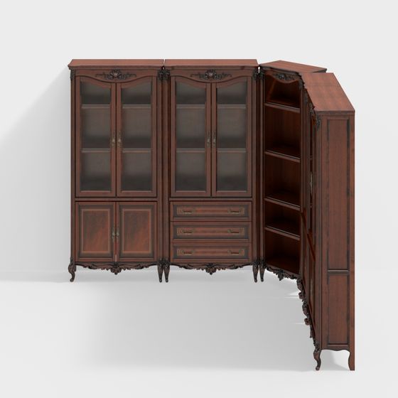 Classic Bookshelf 3D model
