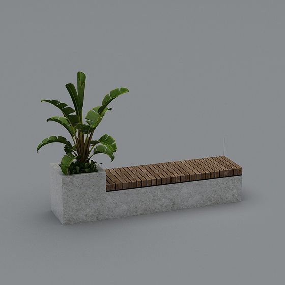 Asian Outdoor Leisure Chair 3D Model