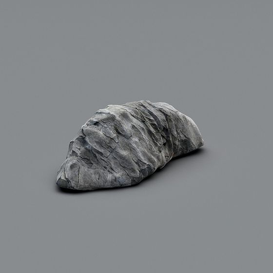 Realistic 3D Rock Model for Creative Projects