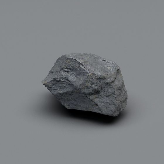 Realistic Low-Poly 3D Rock Model