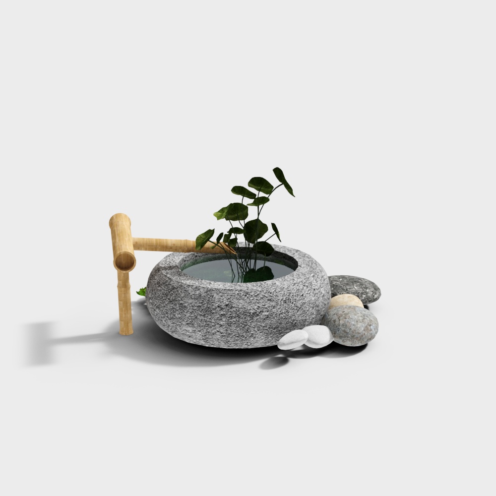 Nuova Scena Cinese del Paesaggio della Fontana di Pietra-1