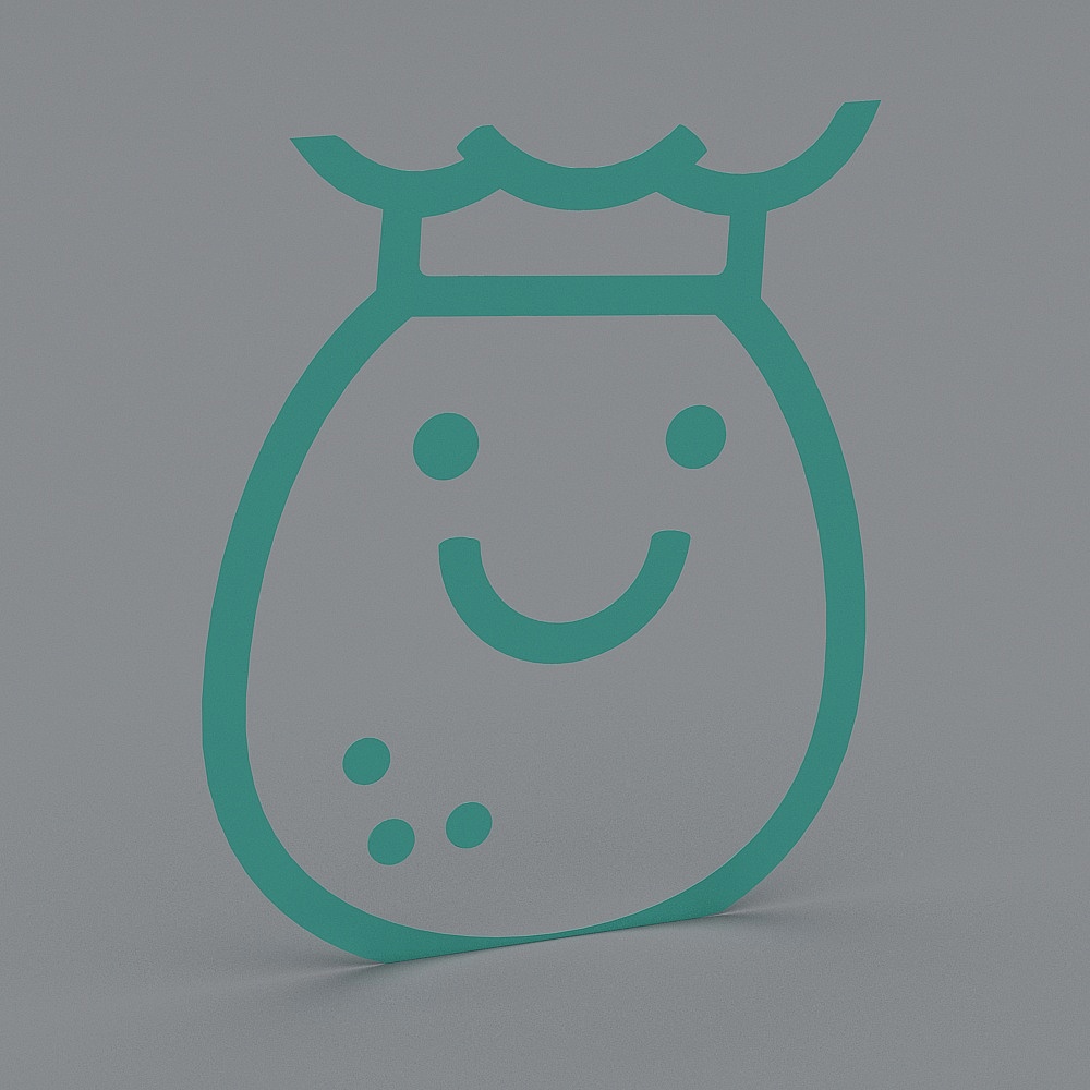 Happy Blob 3D Model for Creative Designs