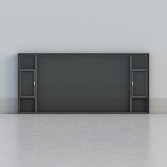 Minimalist Bookshelf 3D model with Low Poly Design