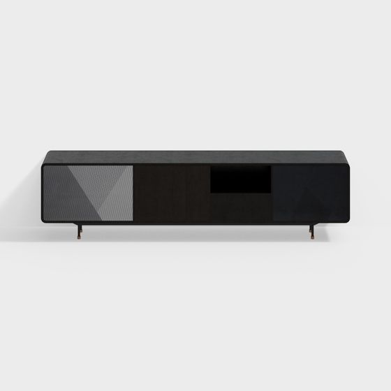 Stylish 3D TV Cabinet Model for Modern Interiors